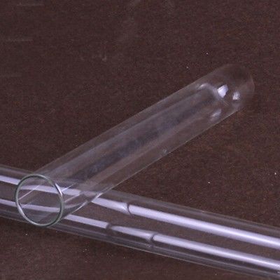 LOT 10 13x100mm Glass Round bottom Heavy wall Flat mouth Test Tube for Chemistry Laboratory