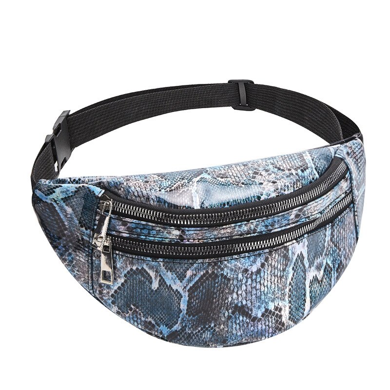 Daunavia Taille Tas Vrouwen Mode Serpentine Riem Borst Zak Dames Reizen Fanny Pack Vrouwelijke Riem Portemonnee Voor vrouwen: Blue