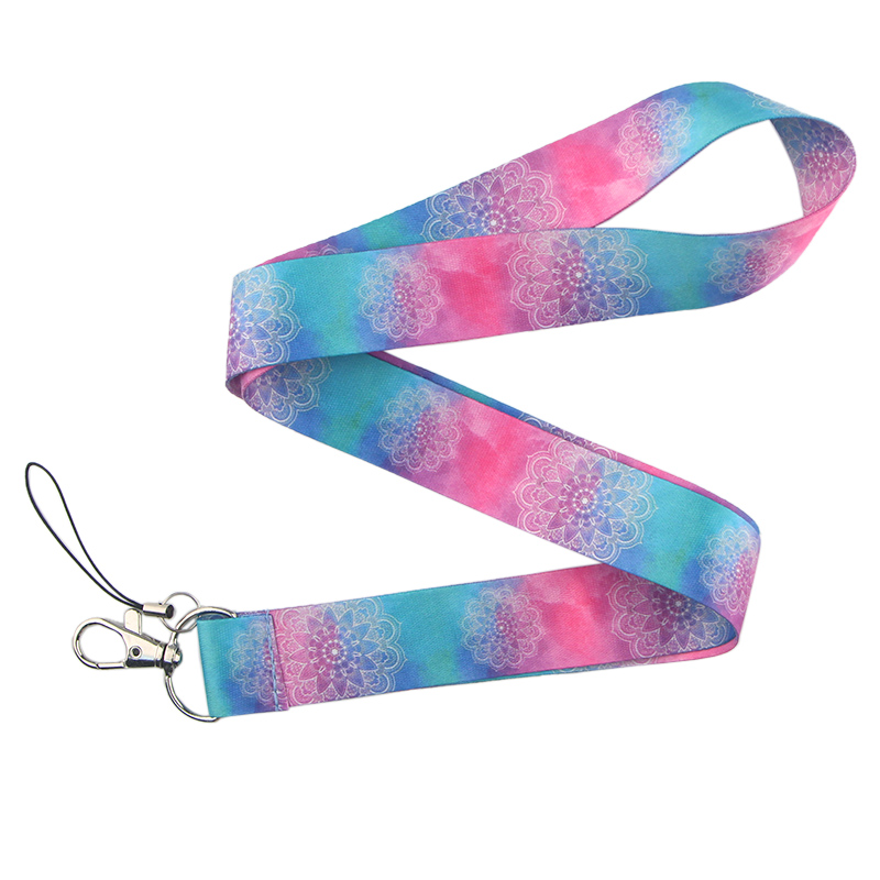 CB1109 Moon Cute Yoga Neck Strap Lanyard for ID Card Key Chain USB Badge Holder Keychain Straps Rope DIY Lariat Lanyard: 5