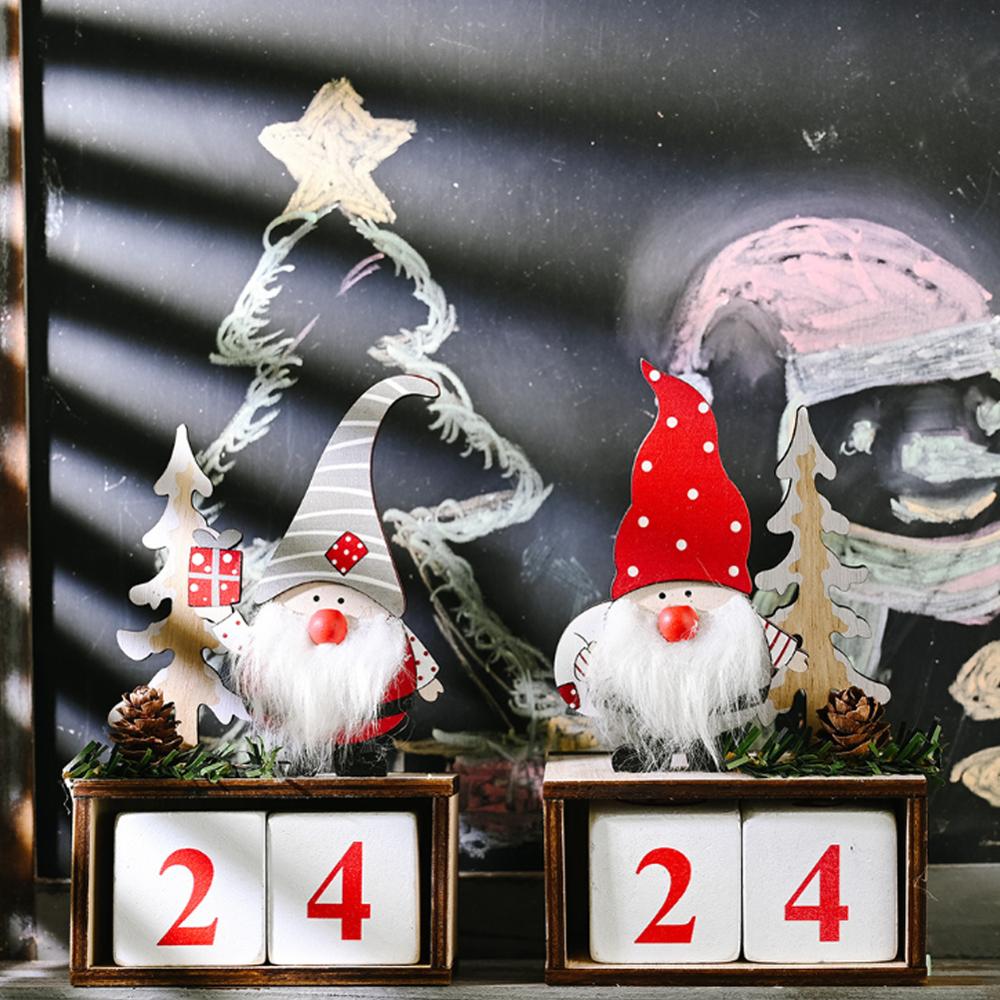 Kerstkalender vrolijke kerstversieringen voor thuis noel kerstmis jaar kerstman poppen elf deco kerst