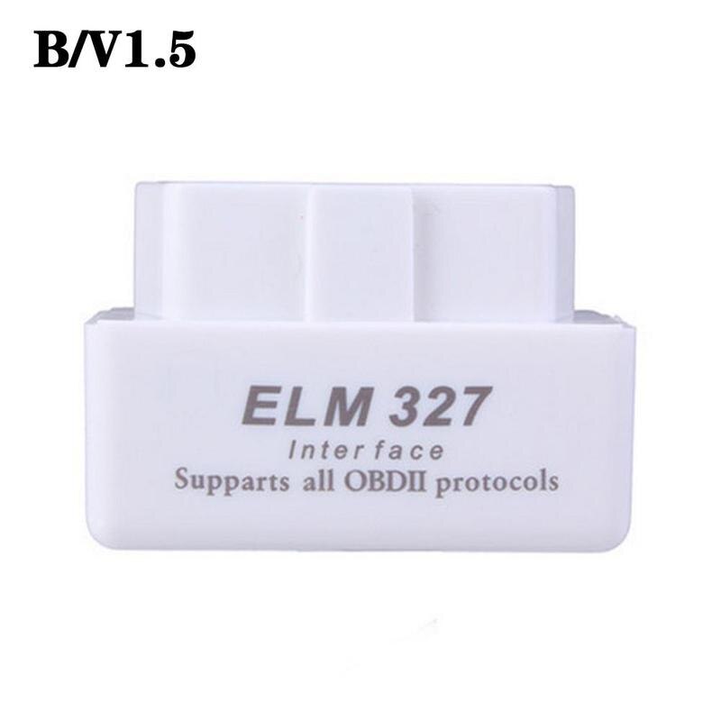 MINI ELM327 V1.5 OBD2 Engine Scanner OBD 2 OBDII ELM 327 V 1 5 Car Diagnostic Adapter Bluetooth-Compatible Auto Tool: V1.5 white