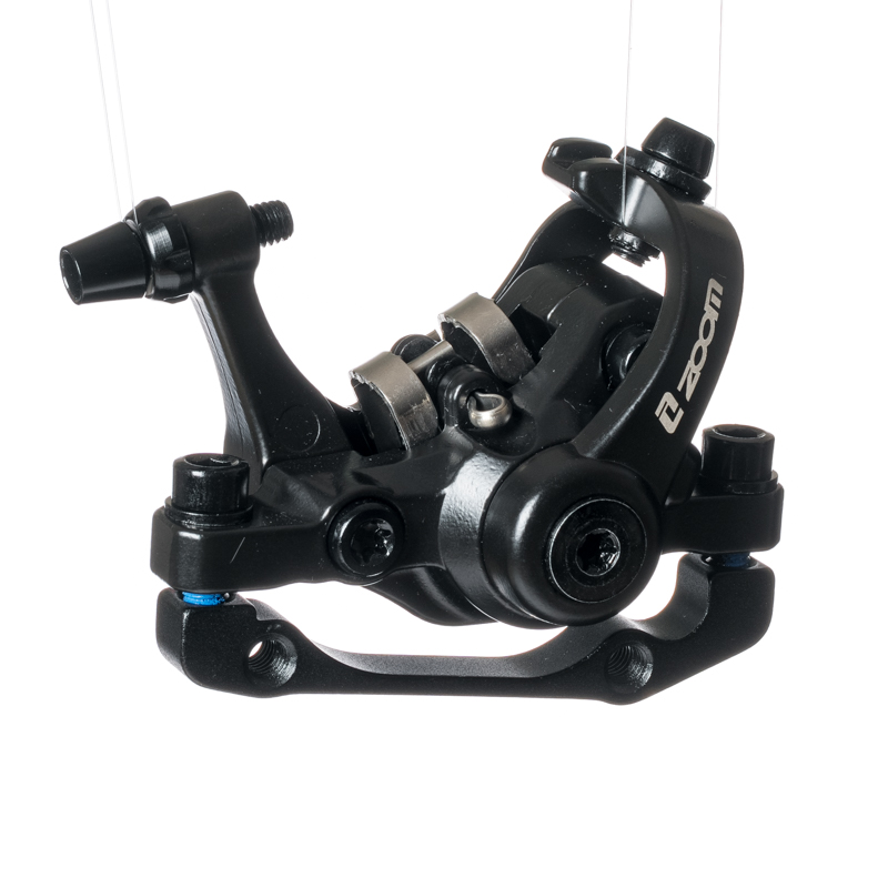 ZOOM DB680 MTB freno de disco de doble conductor IS/PM 160mm bicicleta de montaña pinza mecánica doble pistón bicicleta eléctrica de accionamiento Bilateral: Blanco