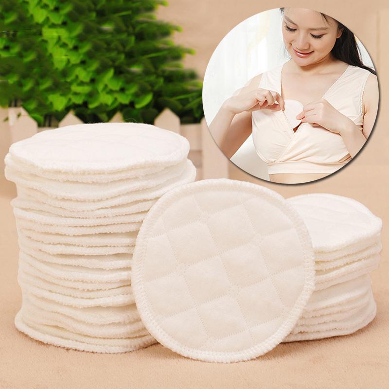 Women 10pcs/set Three Layers of Ecological Cotton Washable Breastfeeding Pads Nursing Pads