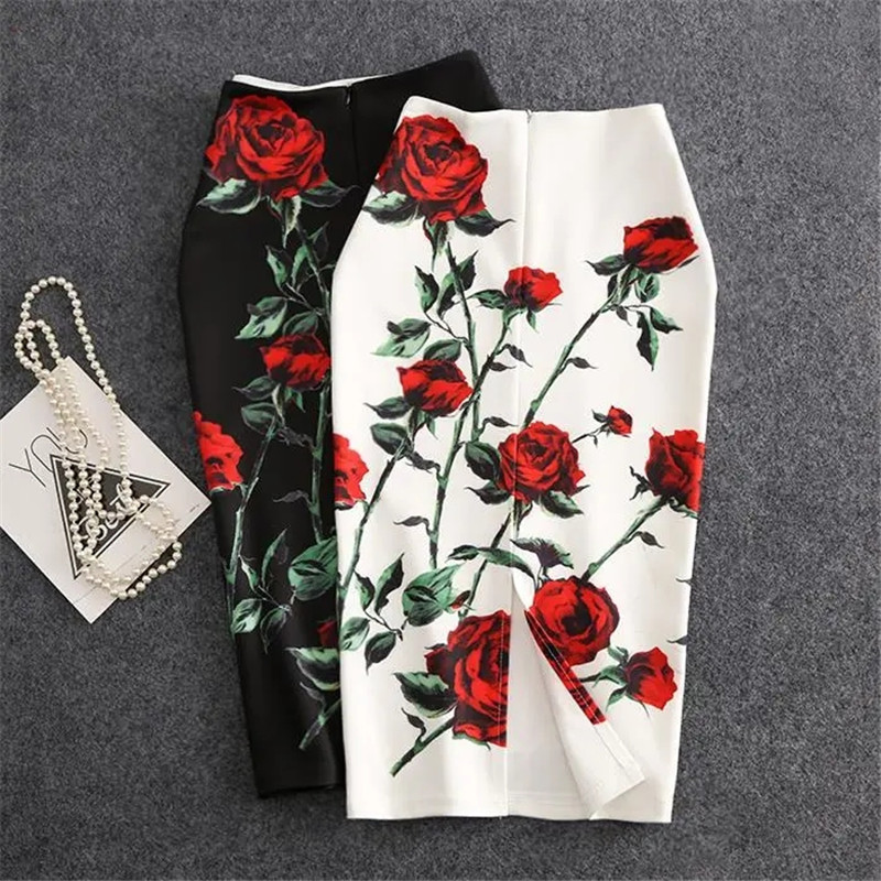 Sommernederdele kvinder højtaljet taske hofte split rosa vintage temperament nederdel til damer vild faldas mujer moda jupe femme