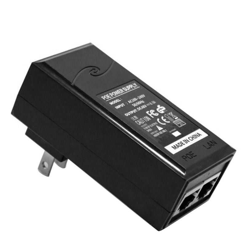 Anpwoo 48v 0.5a 24w poe ströminjektor poe ethernet nätverksadapter väggkontakt övervakning cctv säkerhet ip kamera strömförsörjning
