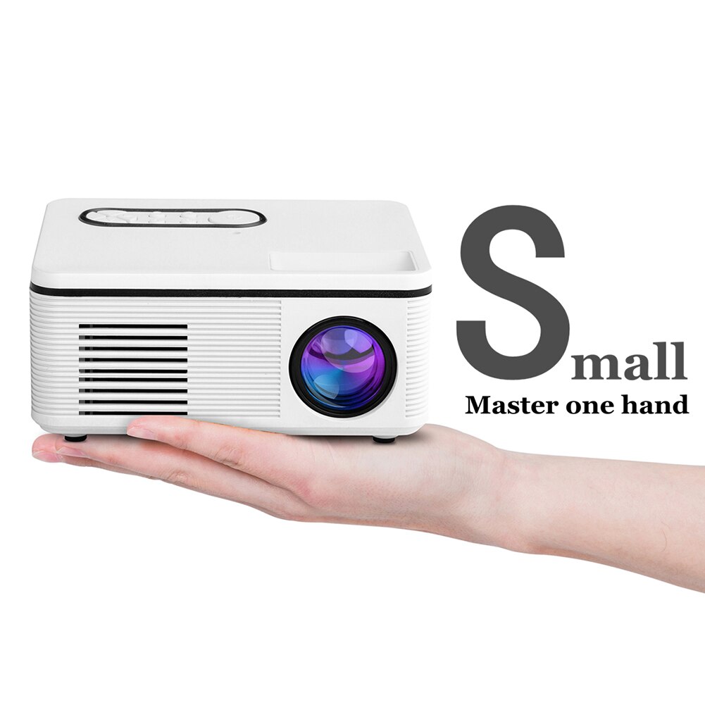 LED Mini Projector 320x240 Pixels Supports Full HD 1080P AV DHMI TF USB Portable Home Cinema Media Video Player