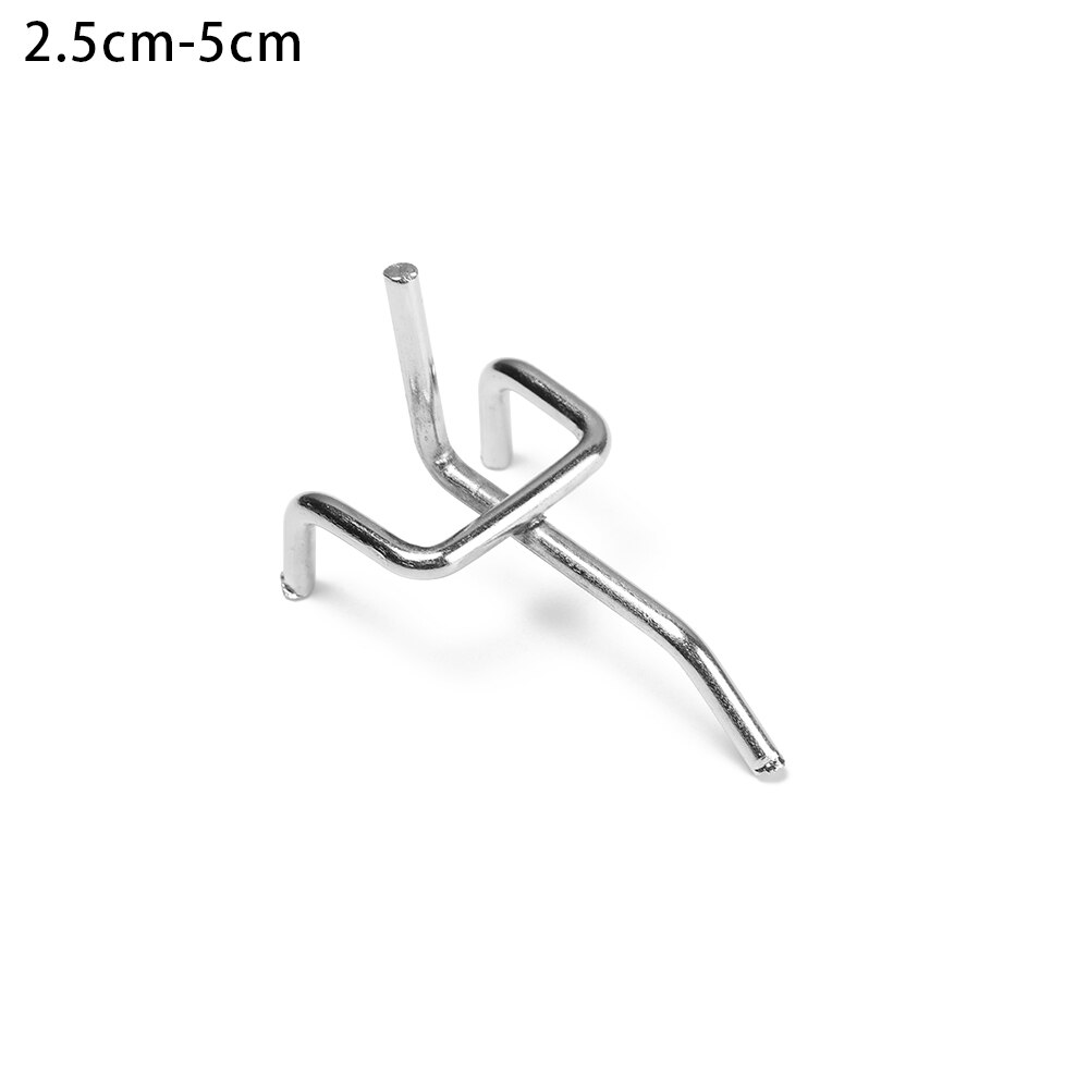 Rejilla metálica de almacenamiento para pared, ganchos de exhibición para tableros, tienda al por menor, estante de mercancías, Panel para colgar, se adapta a taller, 5 unids/lote: 2.5cm-5cm
