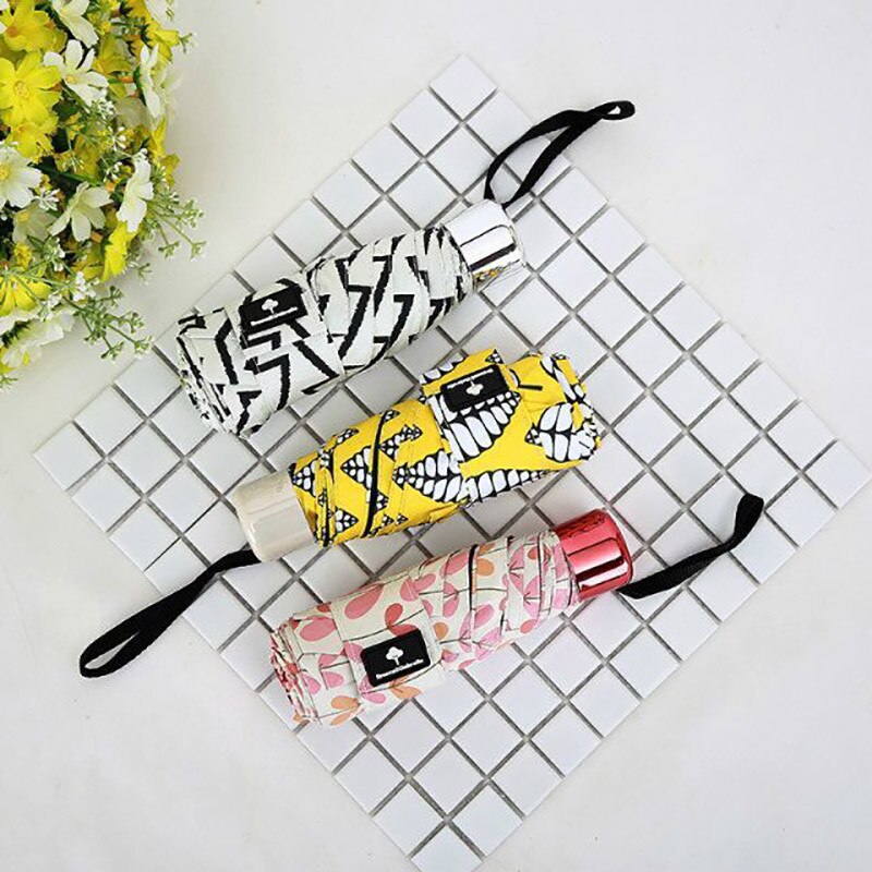 Parasol Vrouwen Reizen Mode Kleine Regen Pocket Waterdichte Mini Draagbare Meisjes Anti-Uv Opvouwbare Paraplu Paraplu Mini Umbre