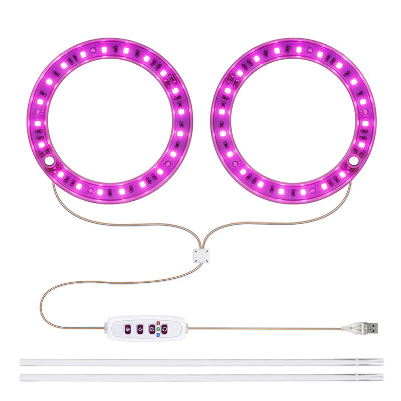 Luz LED de espectro completo para cultivo de plantas, lámpara Phyto Grow, USB, 5V, iluminación para crecimiento de plantas de interior: 02