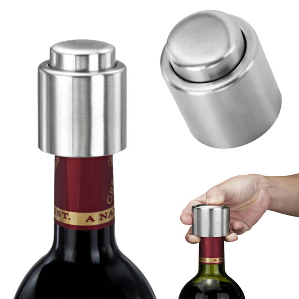 Roestvrij Staal Vacuüm Rode Wijn Opslag Flessenstop Plug Bottle Cap Top Bar Tool Accessoire