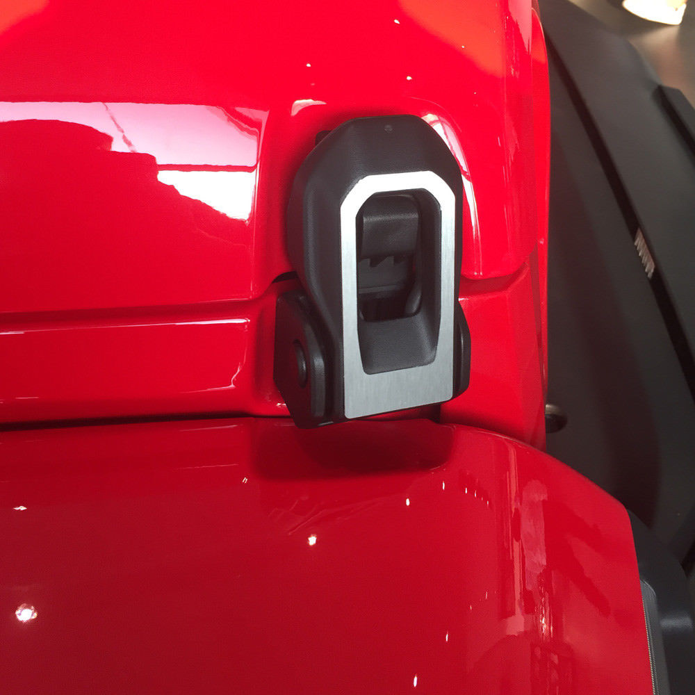 Hood Catch Latch Locking Lock Decoration Trim Cover for Jeep Wrangler JL Sliver for Jeep Wrangler JL