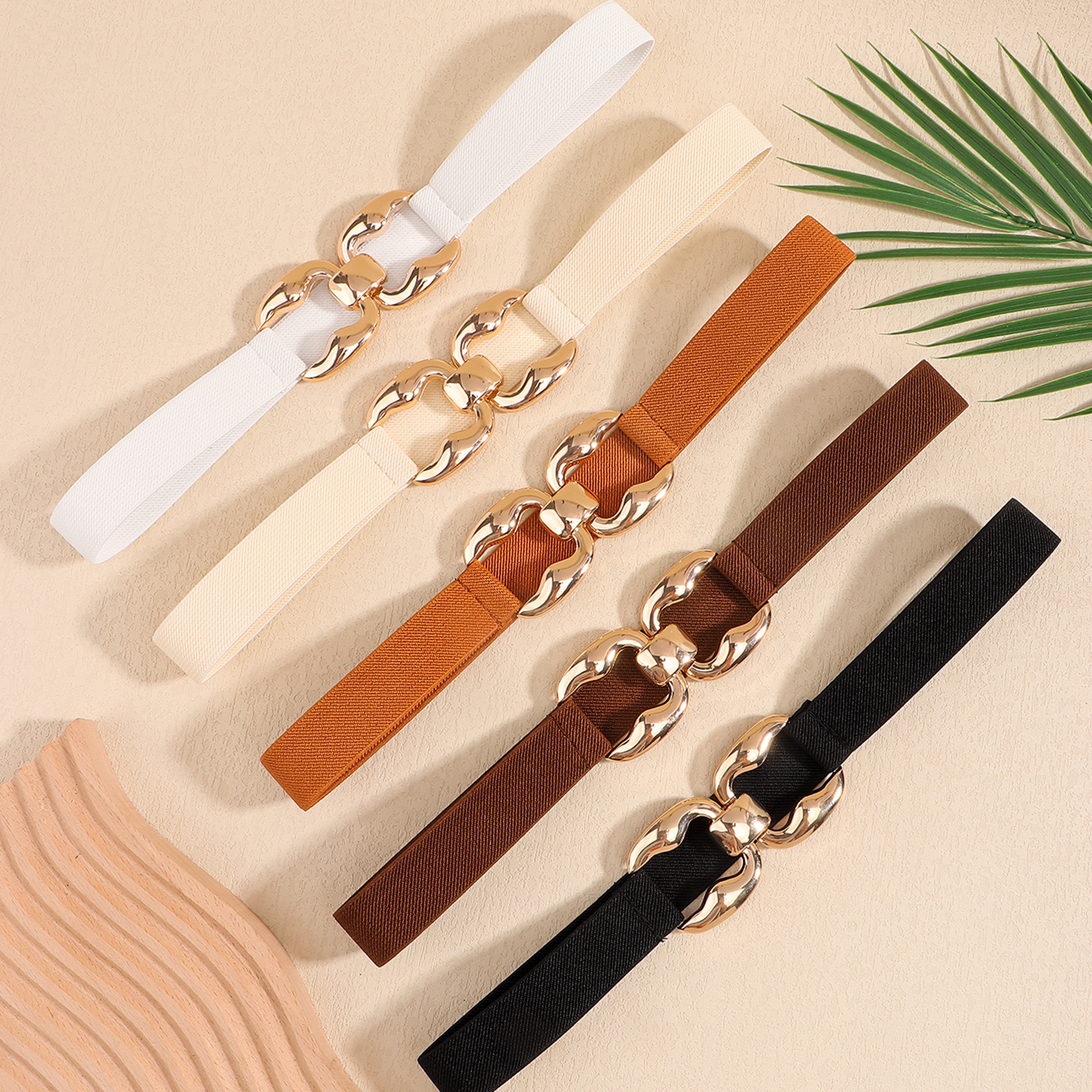 Accesorios de con cinturón elástico vintage, accesorios con un vestido para mujer con cintura alta