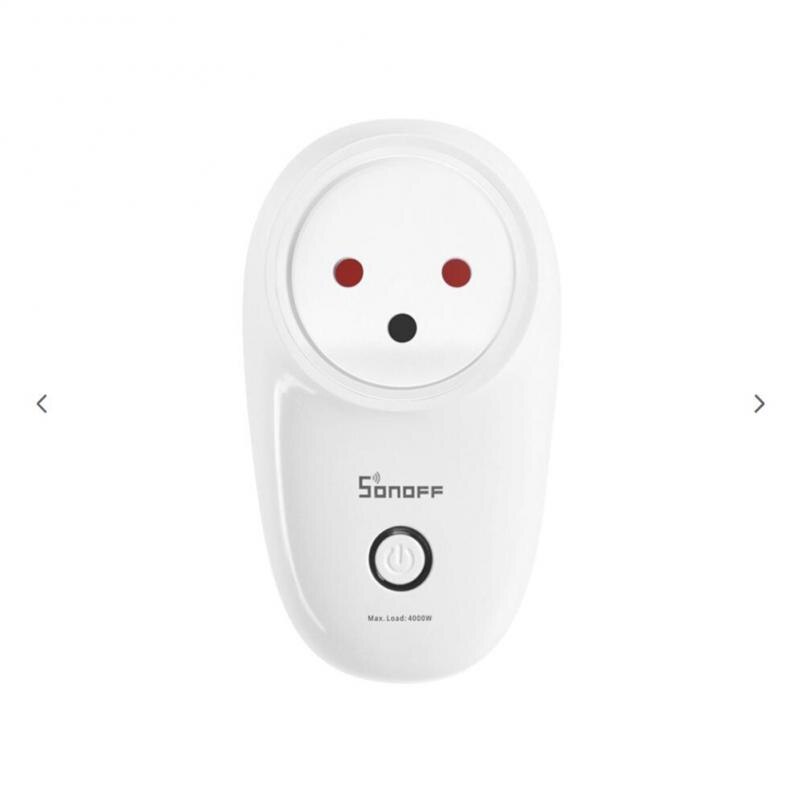 SONOFF S26R2 S26 R2 16A Wifi Smart DE FR BR Brazil Plug Timer Power Mornitoring Automation Modules Work with Alexa Google Home: IL Plug