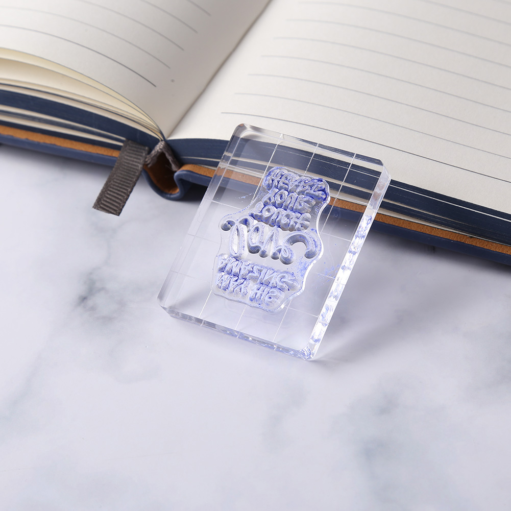 9 Size Acrylic Block For Clear Stamp Cling Mounted Rubber Stamps DIY Scrapbooking Clear Photo Album Decorative Handmade Tool