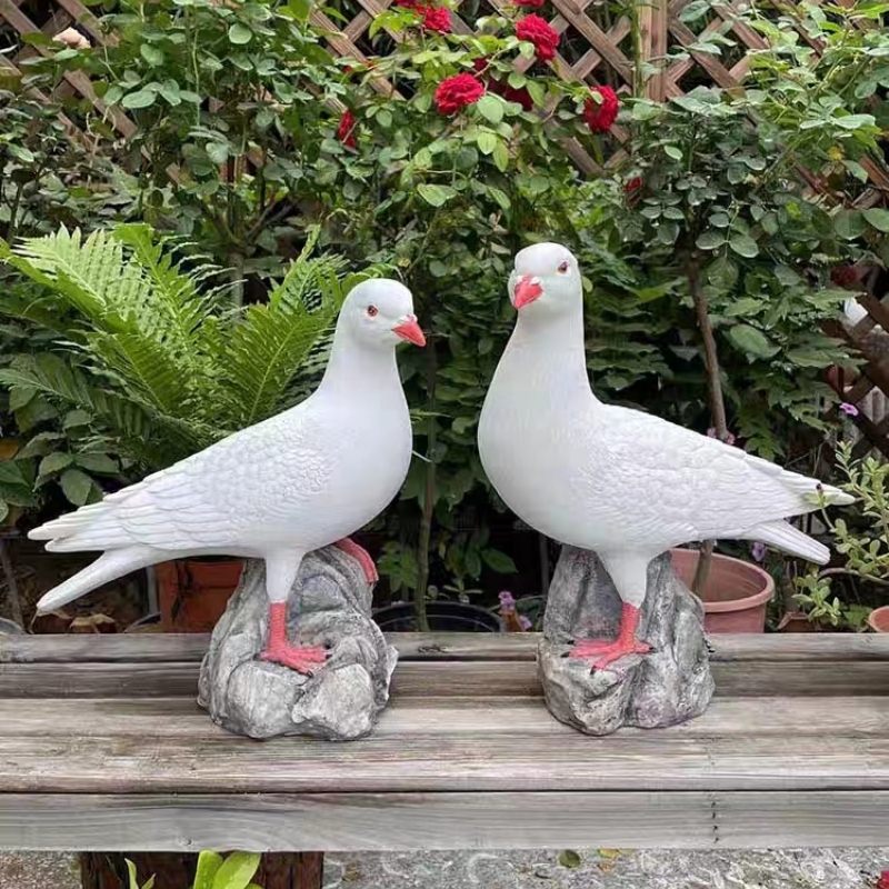 Witte Duif Decoratie Huis Decoraties Voor De Kamer Tuin Decoratieve Beelden Hars Sculpturen En Beeldjes Duif Ornamenten