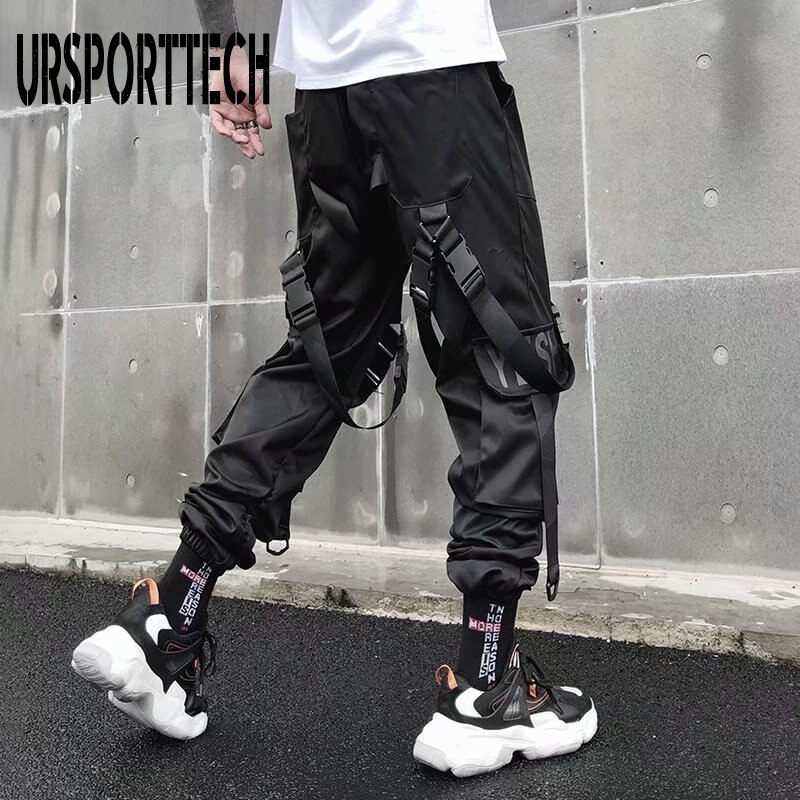 Linsennia Women's Cargo Trousers Baggy Y2k Cargo Parachute Trousers Wide Teenager Girls High Waist Streetwear Harajuku Goth, Red