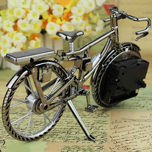 Smart hem vintage arabiska siffror retro cykel mönster väckarklocka barn heminredning