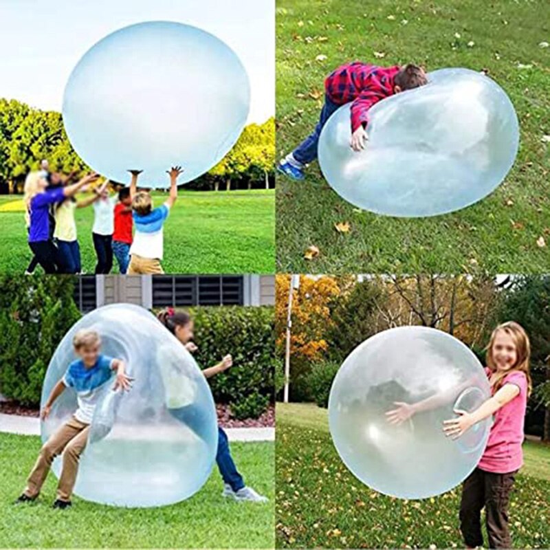 Portable Water Filled Balls Lightweight Inflatable Bubble Ball Suitable for Outdoor Pool Garden Beach N66