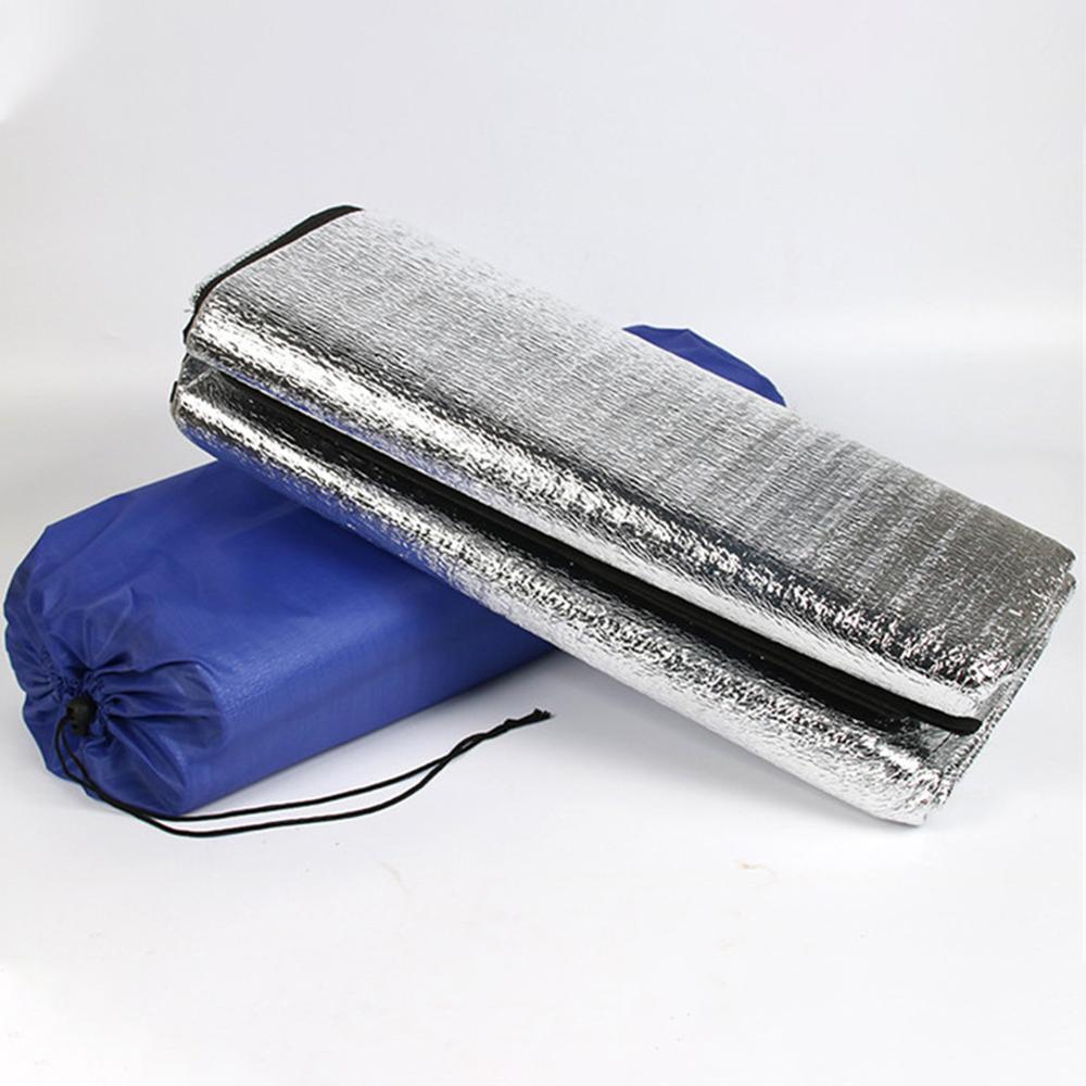 Camping matt Wasserdichte Aluminium Folie EVA Schaum Zelt matt Strand Matratze falten Schlafen Decke Ultraleicht draussen Picknick Pad: 200 X 150cm