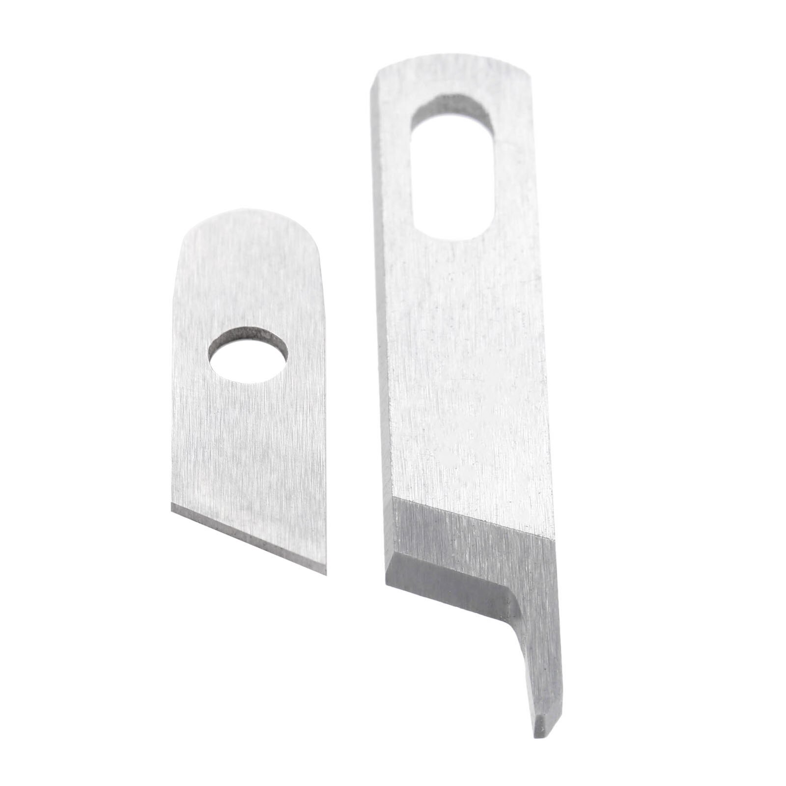 Steel Overlock Sewing Machine Upper Knife Blade (#550449) and Lower Knife Blade (#412585) Set for Singer 14CG744 14CG754 14SH654: Lower x Upper