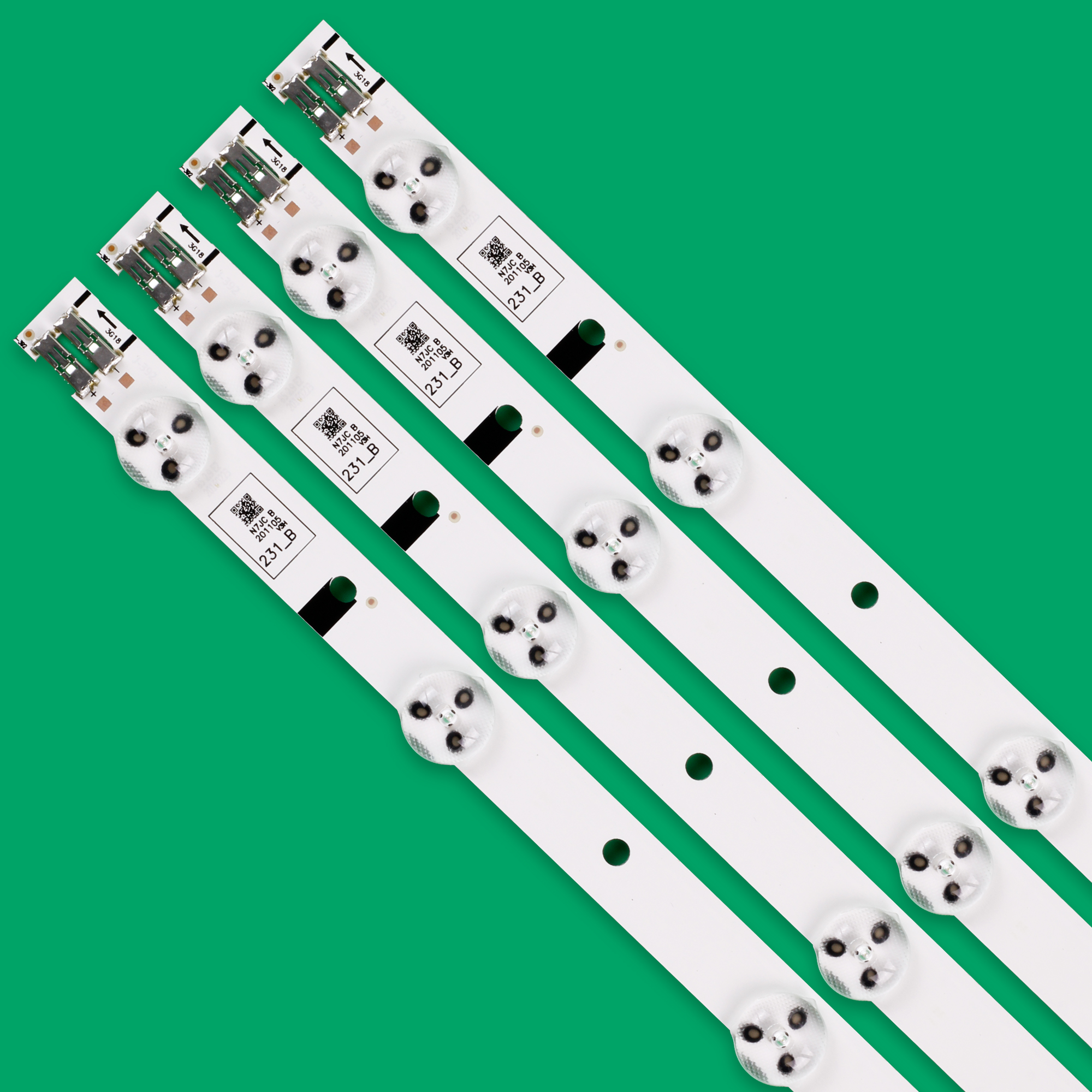 Kit 4 PCS 8LEDs 580mm LED backlight stirp for UE32EH4000W UN32EH4000 D1GE-320SC0-R3 BN96-24166A BN96-24145A 32H-3535LED-32EA
