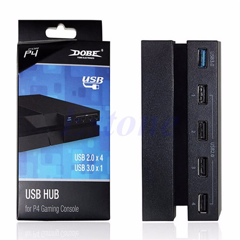 Adaptador de alta velocidad para Sony Playstation 4 PS4, 5 puertos USB 3,0 2,0 Hub Extension