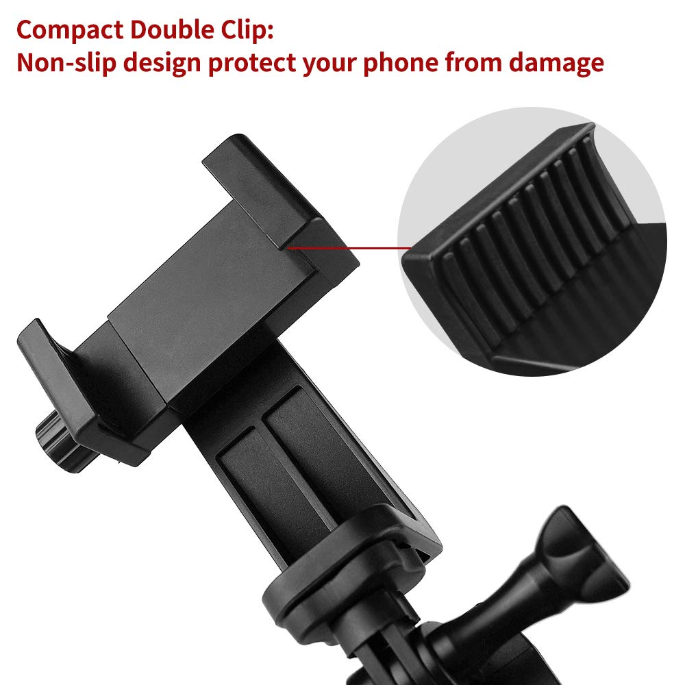 Universal Phone Tripod Mount Smartphone Tripod Adapter Stand Holder Cell Phone Clip Tripod Clamp Selfie Stick Monopod Camera