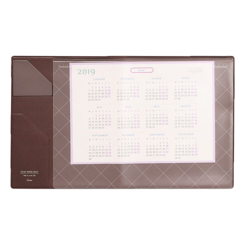Multifunction Mouse Desk Pad Mat Office Waterproof Non Slip Computer Accessories: Chocolate