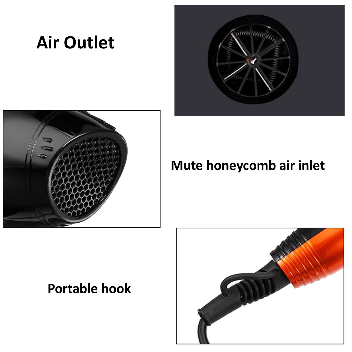 Secador de pelo de 110v con enchufe estadounidense de 3000W, aire y frío, secador de pelo, secador de pelo, herramientas de estilismo para salones y uso doméstico, secador de pelo