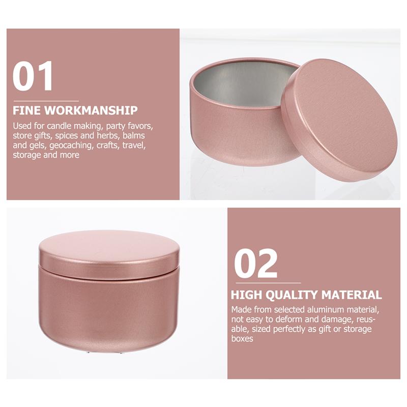 12 pz casa fai da te candela latta rotonda metallo caramelle scatole contenitori di candele candela fai da te tariffa barattoli vuoti con coperchi artigianato d'arte forniture
