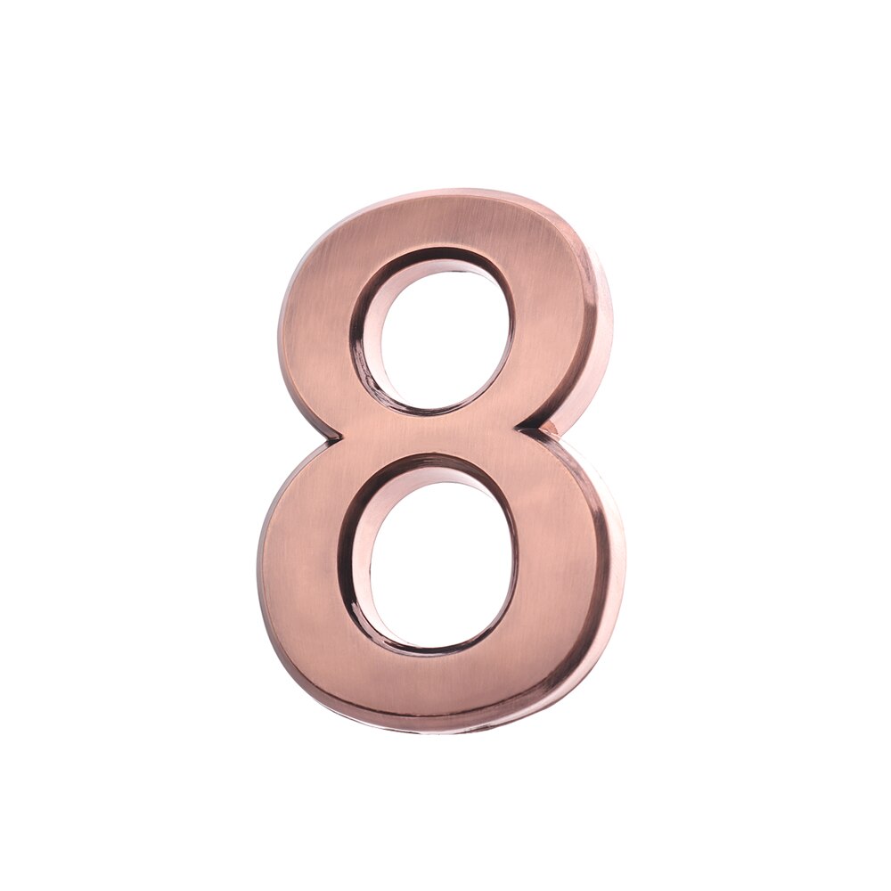 0-9 ABS Plastic Cijfer zelfklevende Huis Plaque Adres Teken Kamer Deur Nummer Cijfers Sticker Cijfer Teken hotel Deur Label: 8 / 7cm