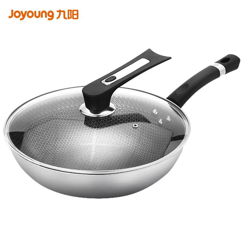 Non-stick wok household 304 stainless steel wok induction cooker gas stove special pan pot: Default Title