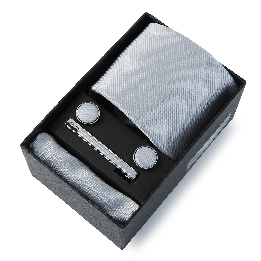 Cravate de mariage pour hommes, couleur unie, en soie, poche carrée, coffret de luxe de styliste pour hommes, accessoire de mariage: vert militaire