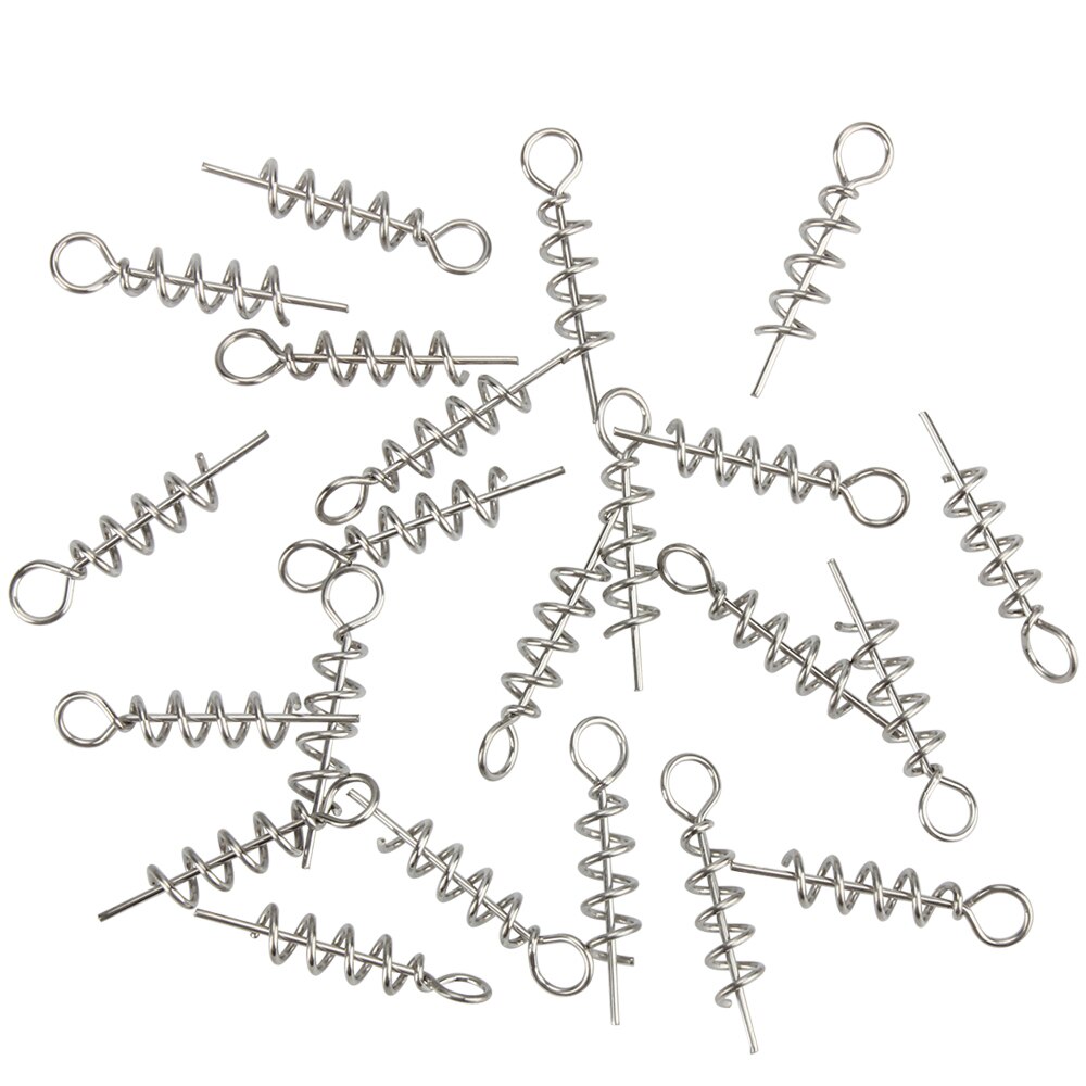 Palissander 50 stuks zachte aasveer centreerpennen vaste grendelnaaldveer draaikrukvergrendeling voor zacht vistuig kunstaas