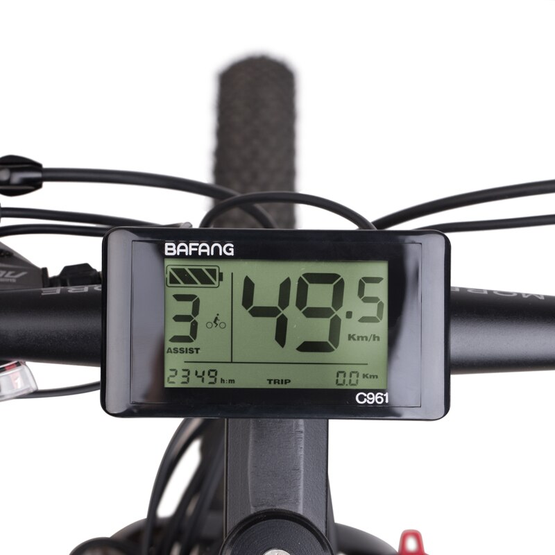 Bafang  c961 lcd-display elektriska cykelomvandlingsdelar mittmotornav motor bbs 01b bbs 02b 36v 48v 750w e-cykeltillbehör