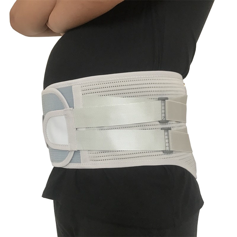 Cinturón de soporte Lumbar ortopédico ajustable con placas de acero, Protector de cintura, faja Lumbar, alivio del dolor de espalda baja