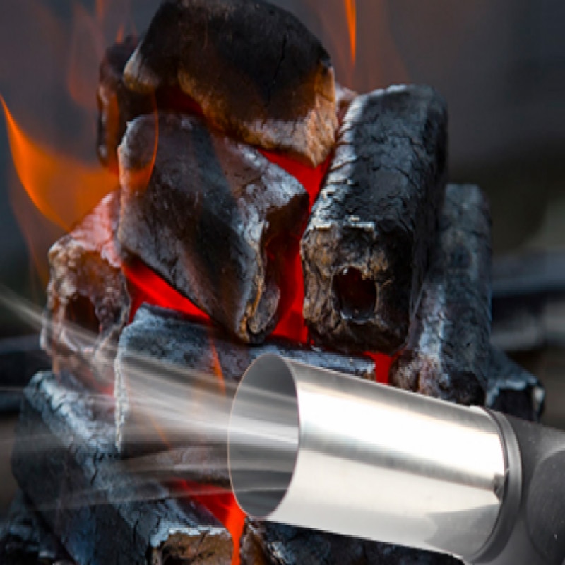 Ventilador de estufa manual para acampada al aire libre, ventilador para hogar, estufa de madera,