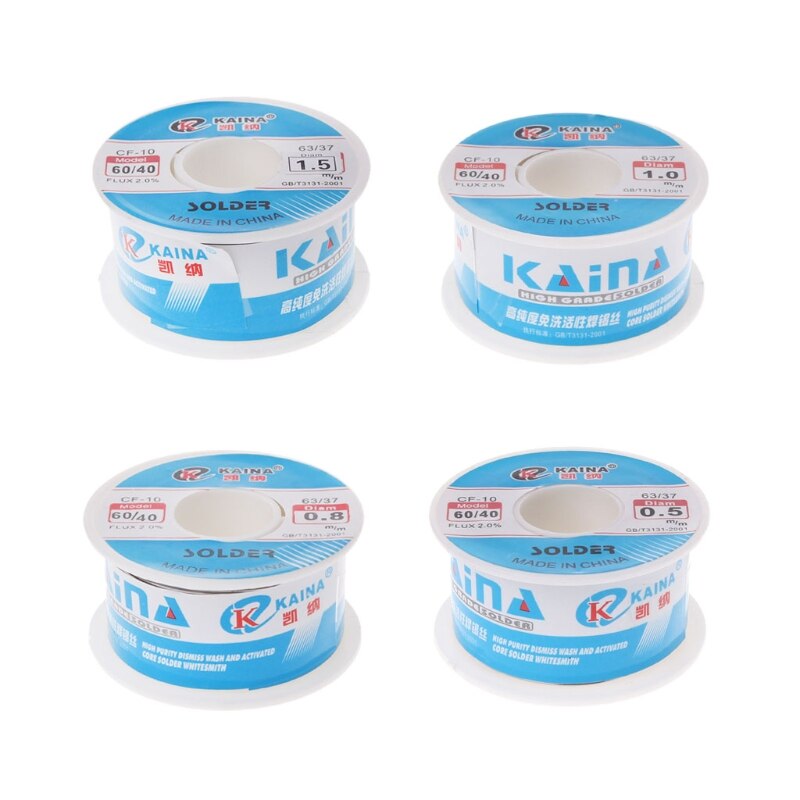 0.5mm 100g 60/40 Rosin Core Pb Solder Wire Welding Soldering Flow 2.0% Iron wire in Coil