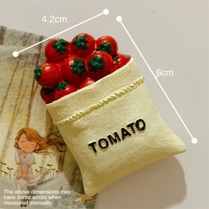 Creatieve Cartoon Voedsel Magneet Fruit/Ei/Koffie Leuke Koelkast Magnetische Stickers Foto Magnetische Sticker Home Decoraties