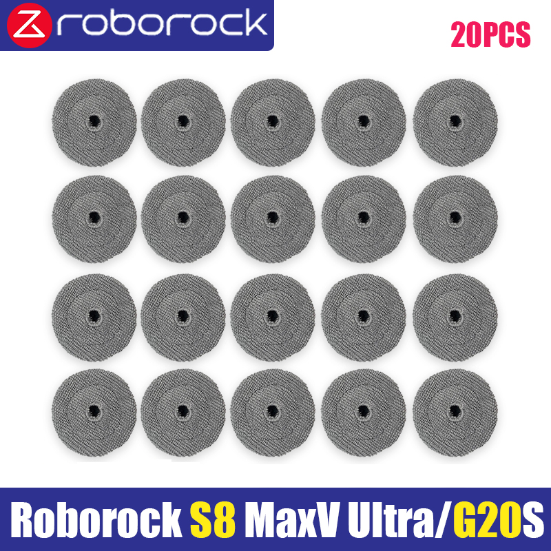 Roborock S8 Max V Ultra G20s robot Vacuum Cleaner Accessories mop Choth vacuum bags Side Brush Filter Replaceable Parts: Dark Grey