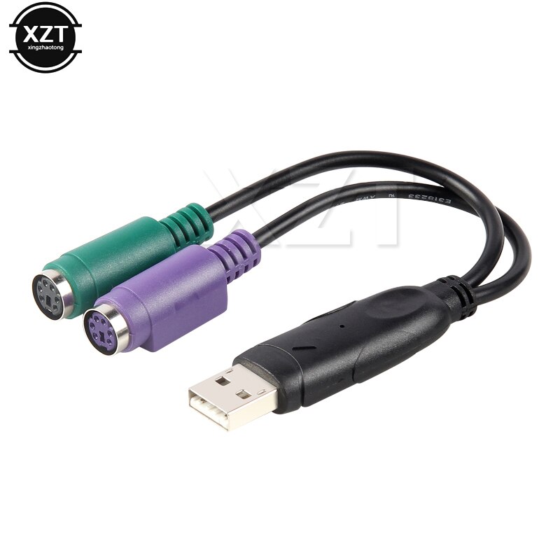 Usb uros  to 6 pin 6 pin  ps2 ps/2 naaras jatkokaapeli y jakajan sovittimen liitin näppäimistön hiiri skannerille windowsille