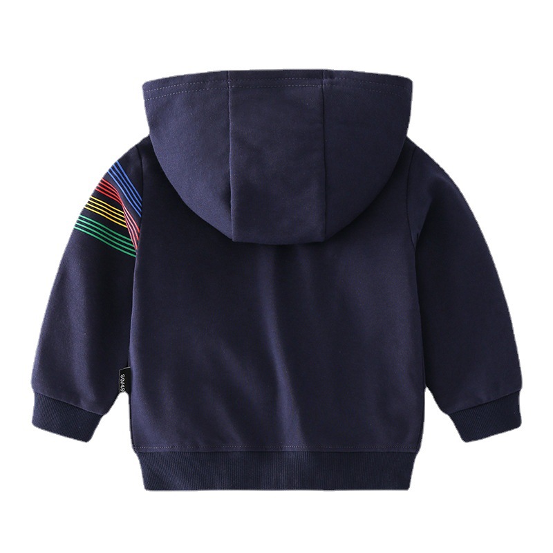 Jongens Herfst Trui Kinderen Lange Mouwen Hooded 2022 Trui Rits Jongen Jas Kids Jassen Voor Jongen