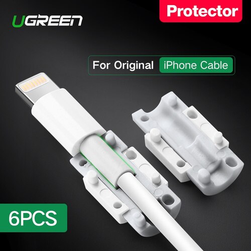 6 Stks/pak Cord Saver Kabel Protectors Voor Iphone Oplaadkabel Usb