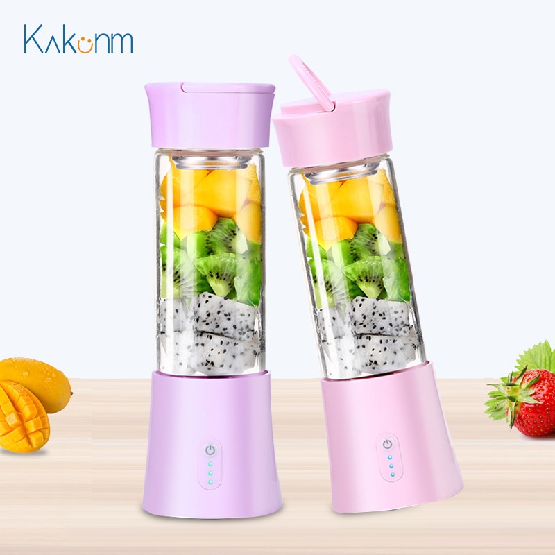 Mini Blender Draagbare Elektrische Juicer Oranje Smoothie Blender Voor Persoonlijke Food Processor Fruit Milkshake Maker Sapcentrifuge