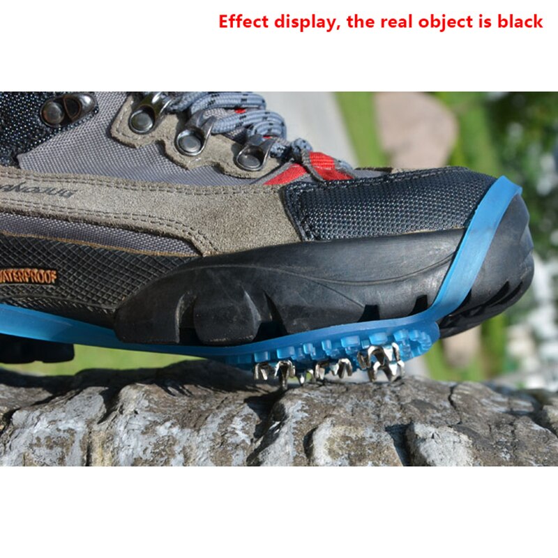 1 paire Marcher Taquet Pince À Glace Anti-dérapant Glace Neige Chaussure De Marche Spike Poignée Camping Escalade Glace Crampon Glace