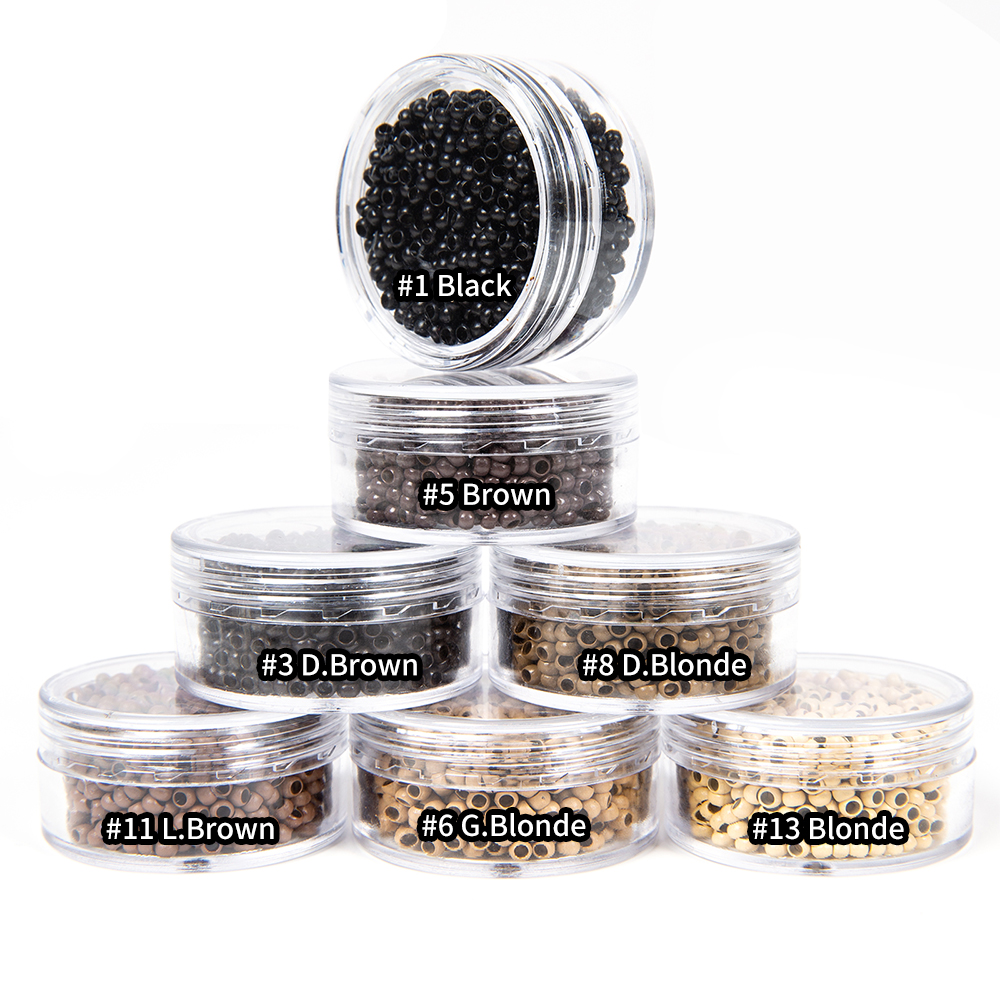 1000 Stuks/Fles Micro Ringen Buizen Micro Ringen Links Kralen Voor Ik Tip Haarverlenging Gereedschap Microchip Reforzado Para Extensiones