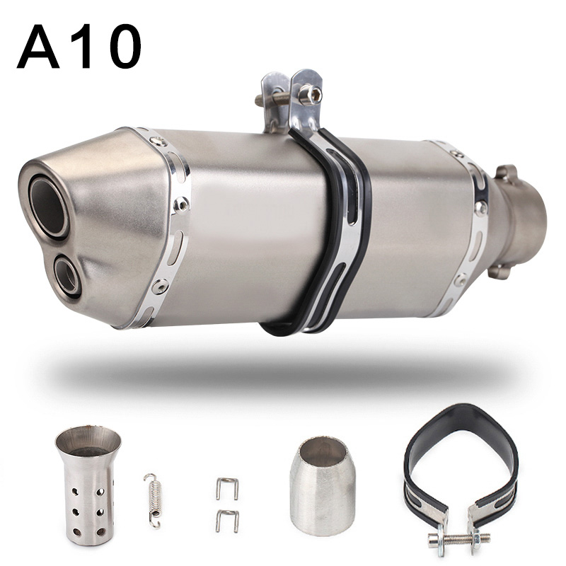 36-51mm Universal Motorcycle Exhaust Modified MufflerScooter Pit Bike Dirt Motocross For R6 ER6N CBR250R Z650 MT07 R25: Type A4