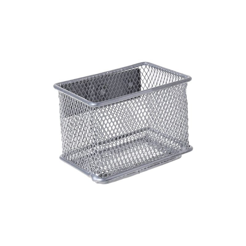 Durable Refrigerator Wire Mesh Magnetic Basket Storage Box Pen Makeup Organizer Wire Mesh Magnetic Basket: S