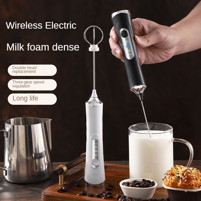 Small waist milk bubbler electric hand-held blender coffee bar tool milk bubbler cream beater coffee blender travel portable
