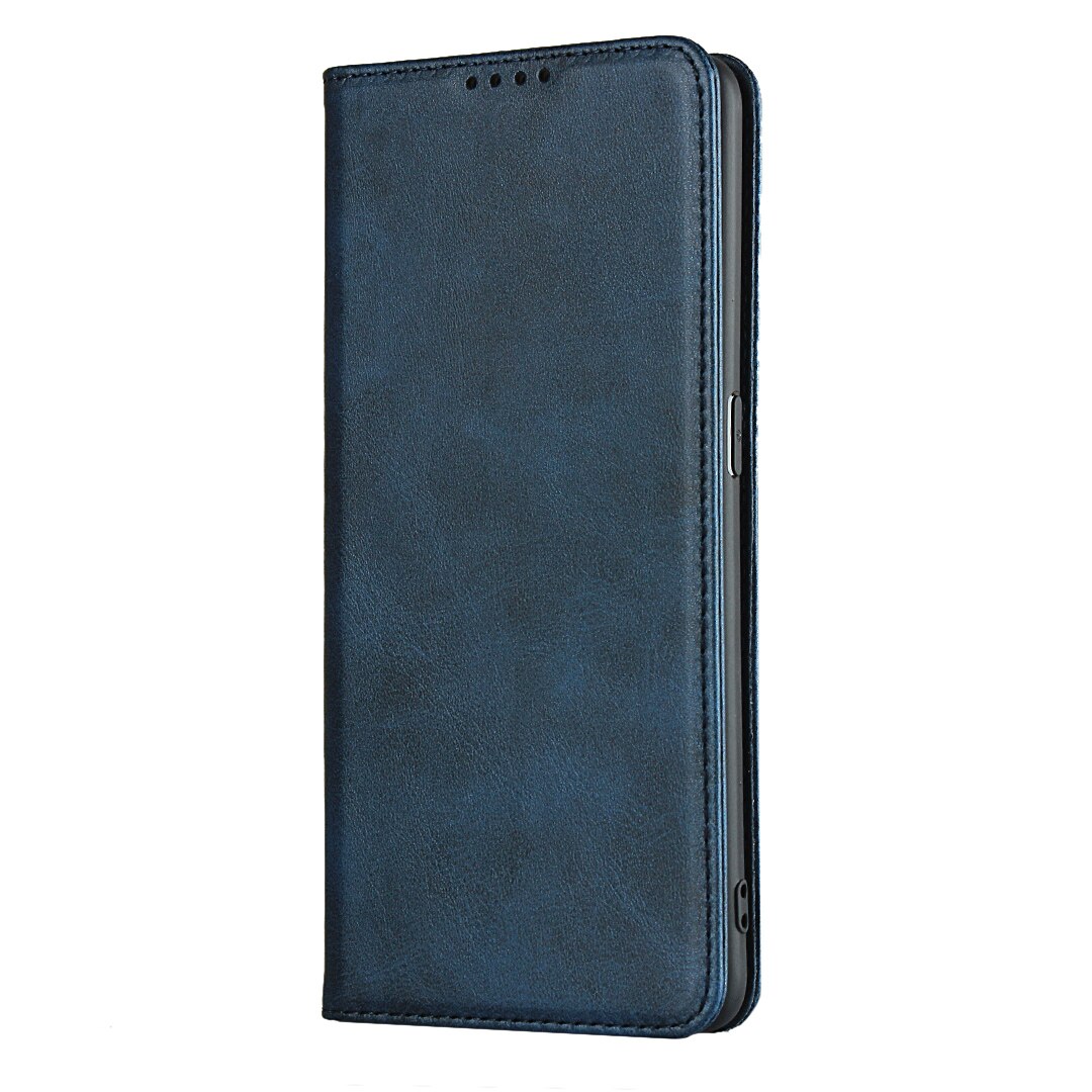 Leather case For OPPO Find X2 Pro 6.7" Flip case card holder Holster Magnetic attraction Cover Case Wallet Case: Blue / Case add Glass Film